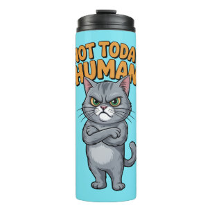 Termo No Hoy Humano Taza de Gato