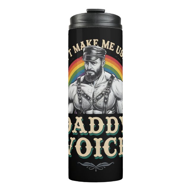 Termo No me hagas usar a mi papá Voice Gay LGBTQ (Anverso)