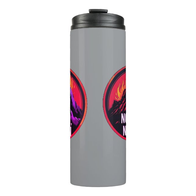 Termo No Pain No Gain Fiery Mountain WorkThermal Tumbler (Anverso)