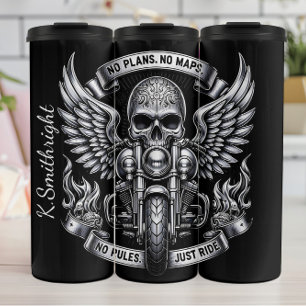 Termo No Planes, No Mapas, No Reglas, Sólo Viaje Emblem