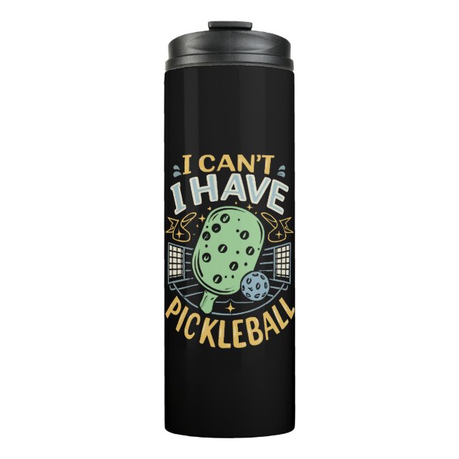 Termo No puedo tener pickleball (Anverso)