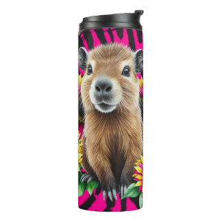 Termo No te preocupes, sé cappy - Corte Capybara Sunflow