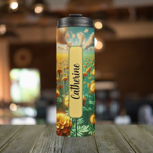 Termo Noche de cumpleaños Flor Marigold 16 oz