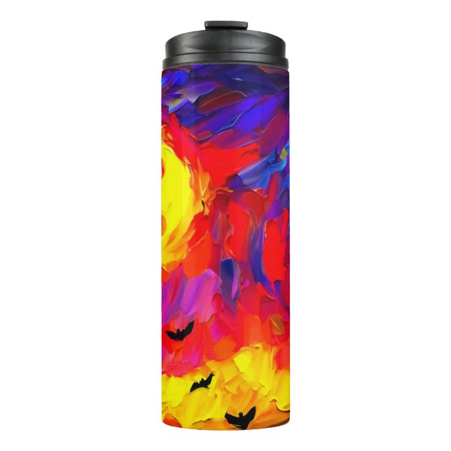 Termo Noche de Halloween Resumen Moderno (Anverso)