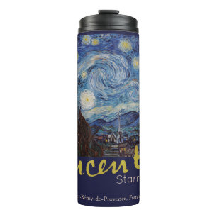 Termo Noche estrellada de Van Gogh Clásico Azul Obra Mae