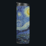 Termo "Noche estrellada" por Van Gogh<br><div class="desc">Este diseño presenta una reproducción sin alteraciones ni ediciones muy alta de la famosa pintura "Starry Night" de Van Gogh.</div>