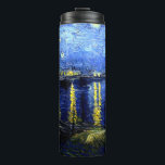 Termo Noche estrellada sobre el Ródano por van Gogh<br><div class="desc">Noche estrellada sobre el Ródano,  famosa pintura de Vincent van Gogh</div>