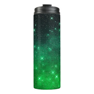 Termo Noche estrellada verde colorida