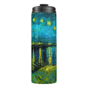 Termo Noche Van Gogh Starry sobre el Ródano