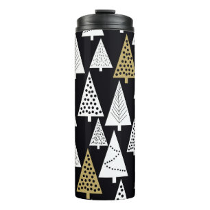 Termo Noches De Invierno: Árboles Gold-Silver.