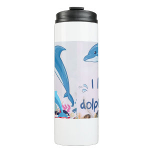 Termo Nombre de citas de delfines de Guay y Colorful l L