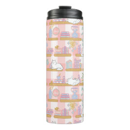 Termo Nombre de gato rosa lindo femenino libresco Ther T