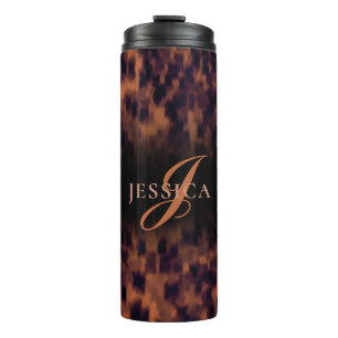 Termo Nombre de monograma de impresión de animales del 