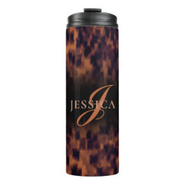 Termo Nombre de monograma de impresión de animales del p