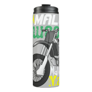 Termo Nombre de motocicleta de motocross tipografía colo