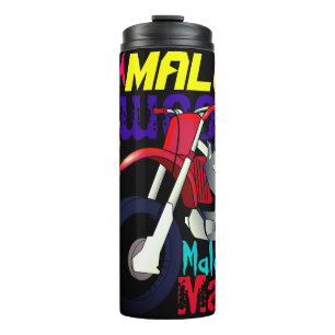 Termo Nombre de motocicleta sucia tipografía color Pers