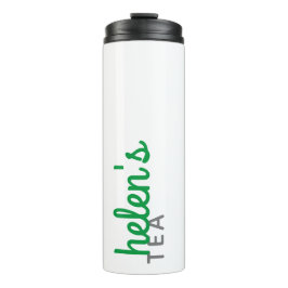 Termo Nombre del guión Tea Tumbler Personalizado Gift Ke