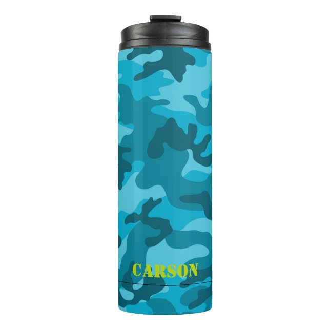 Termo Nombre del patrón de camo Deportes Diversión azul  (Anverso)