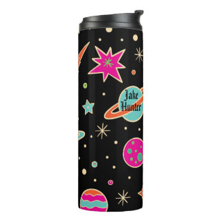 Termo Nombre del patrón de cohete espacial para niños de