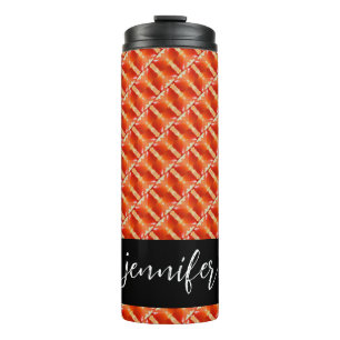 Termo Nombre del personalizable Patrón de naranja sin so