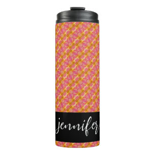 Termo Nombre del personalizable Patrón floral sin soldad
