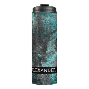 Termo Nombre del personalizable. Textura gruesa abstract