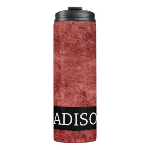 Termo Nombre del personalizable. Textura gruesa abstract