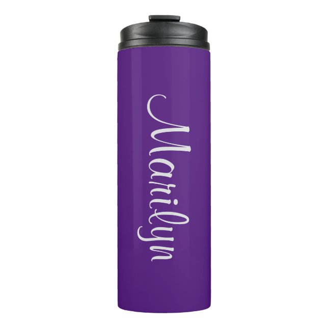 Termo Nombre en el diseño Purple Matching 12oz (Anverso)