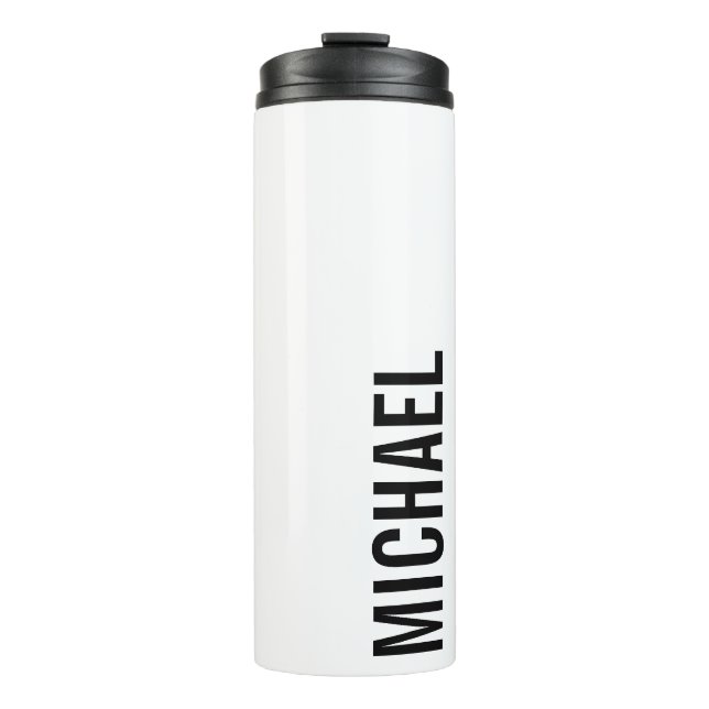 Termo Nombre Minimalista personalizado moderno (Anverso)