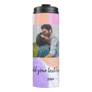 Termo nombre monograma de pareja personalizado minimalis