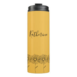 Termo Nombre personalizado April daisy Birth Flower