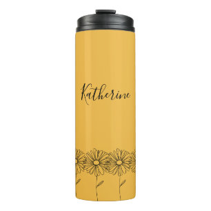 Termo Nombre personalizado April daisy Birth Flower