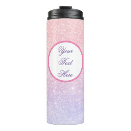 Termo Nombre Personalizado Brillante Rosa Lindo