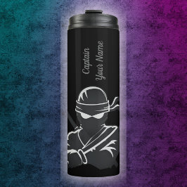 Termo Nombre personalizado Capitán Ninja Tumbler térmico