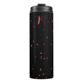 Termo Nombre personalizado con tema de corazón Tumbler T