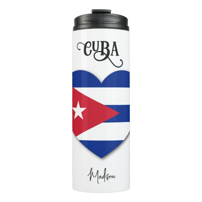 Termo Nombre personalizado Cuba Amor (Anverso)