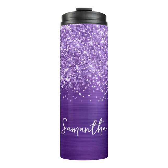 Termo Nombre personalizado de Amethyst Purple Glam Purpu (Anverso)
