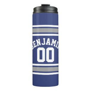 Termo Nombre personalizado de Jersey para Deportes Azule