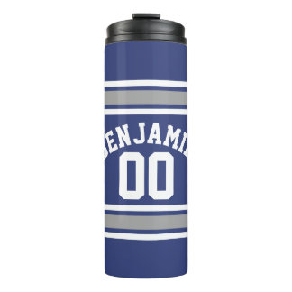 Termo Nombre personalizado de Jersey para Deportes Azule