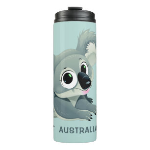 Termo Nombre personalizado de Koala y tumbler de texto