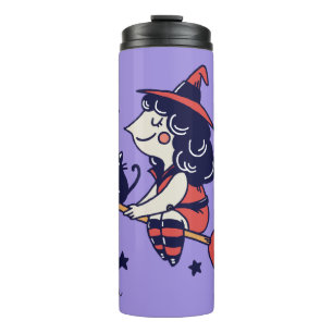 Termo Nombre personalizado de la bruja mate Tumbler de H