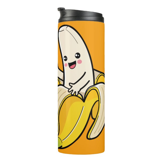 Termo Nombre personalizado de los plátanos de cuta (Rotado hacia la derecha)
