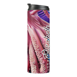 Termo Nombre personalizado del pulpo rosado