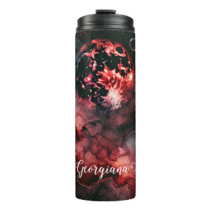 Termo Nombre personalizado Eerie Bloon Moon Halloween Al