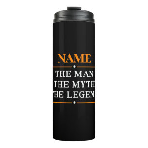 Termo Nombre Personalizado El Hombre El Mito La Leyenda