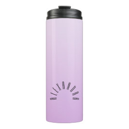 Termo Nombre personalizado elegante del degradado neutro