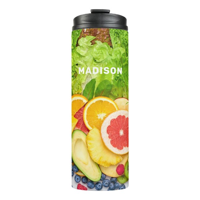 Termo Nombre personalizado Frutas tropicales (Anverso)