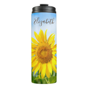 Termo Nombre personalizado girasol