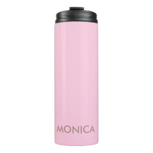 Termo Nombre personalizado giratorio rosa