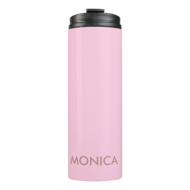 Termo Nombre personalizado giratorio rosa (Anverso)